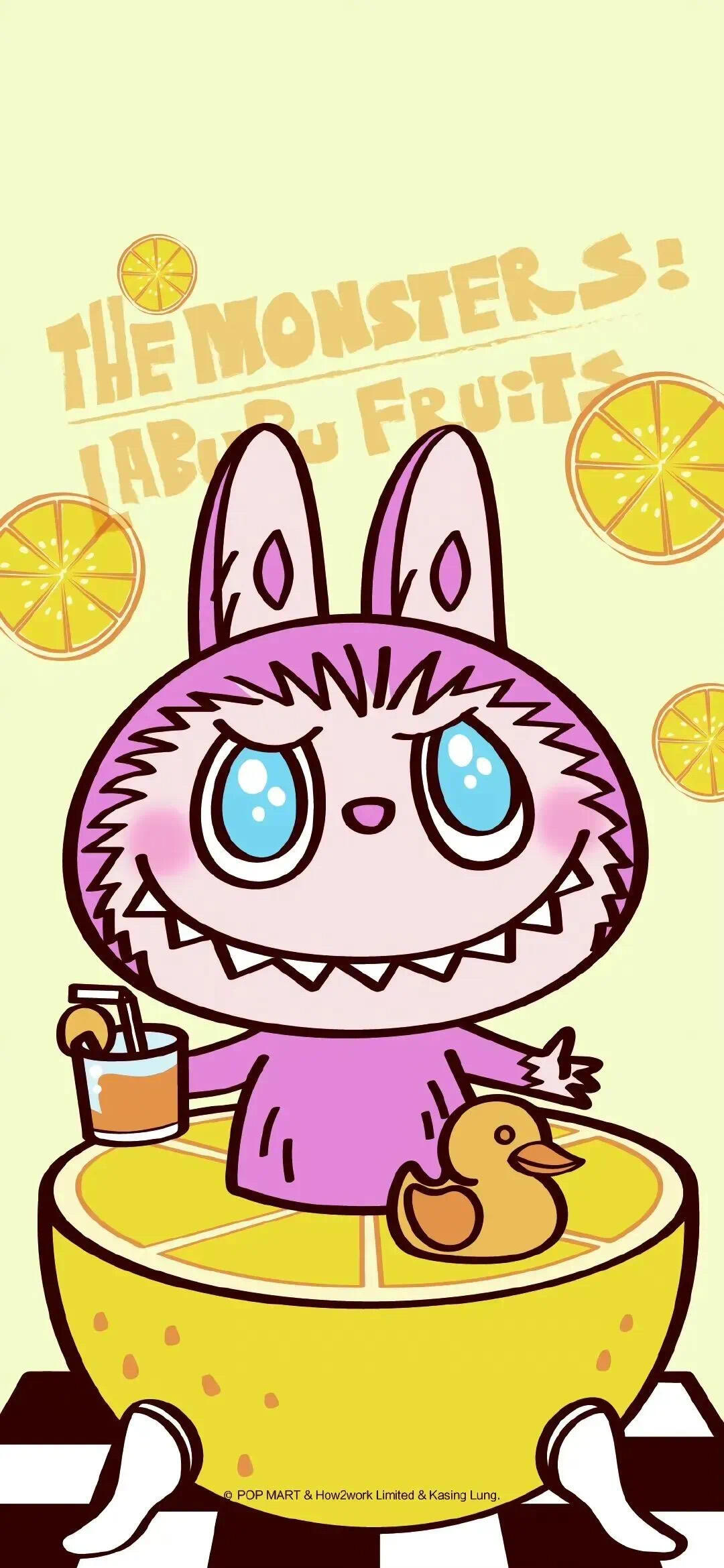 Labubu Yellow Sunshine Wallpaper