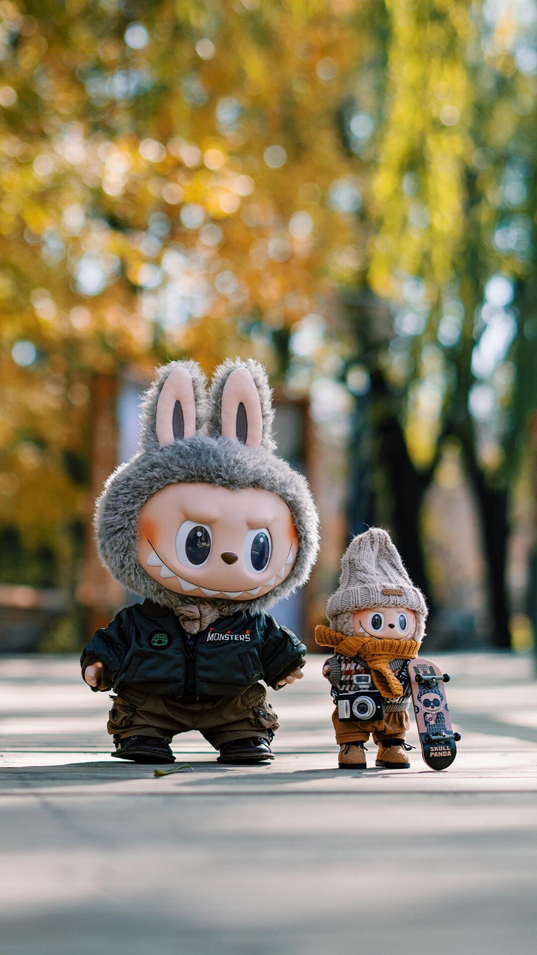 Labubu Black Night Silhouette