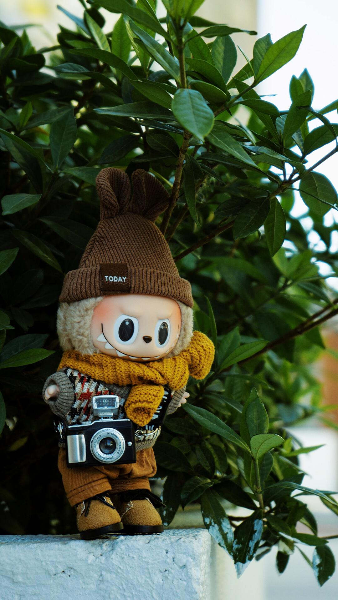 Labubu Orange Sunset Beach